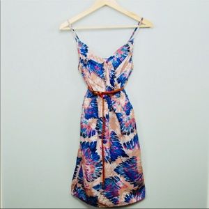 Floral Print Spaghetti Strap Mini Dress